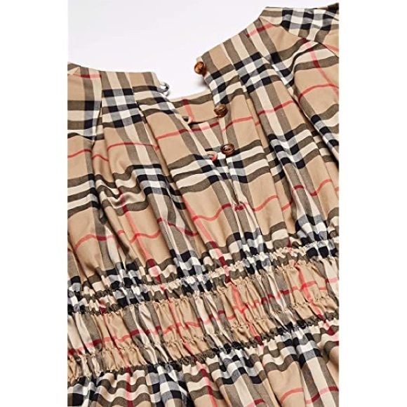 NWT Burberry 3T Joyce Smocked Vintage Check Dress - Picture 13 of 15